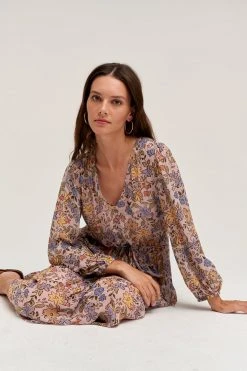 Velvet By Graham & Spencer PRISCILLA PRINTED BOHO DRESS
