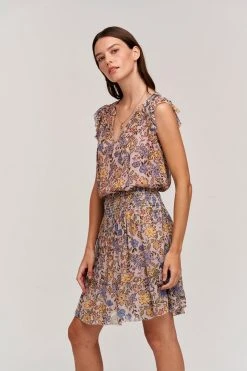 Velvet By Graham & Spencer NOELLE PRINTED SKIRT Womens