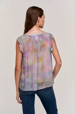 Velvet By Graham & Spencer STEPHANIE PRINTED BLOUSE