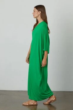 Velvet By Graham & Spencer Womens MONET ONE SHOULDER MAXI DRESS