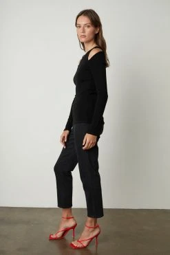 Velvet By Graham & Spencer EMMA CUT-OUT TOP Womens