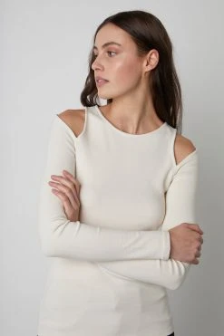 Velvet By Graham & Spencer EMMA CUT-OUT TOP Womens