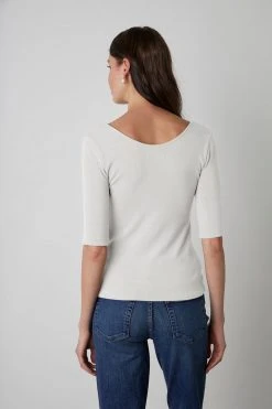 Velvet By Graham & Spencer MIRANDA SCOOP NECK TOP