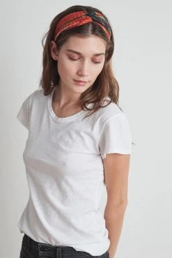 Velvet By Graham & Spencer PRINTED DIAMOND SILK BLEND SCARF BY VISMAYA