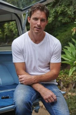 Velvet By Graham & Spencer SAMSEN WHISPER CLASSIC V-NECK TEE