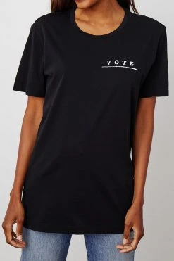 Velvet By Graham & Spencer VOTE Unisex Crew Tee Womens