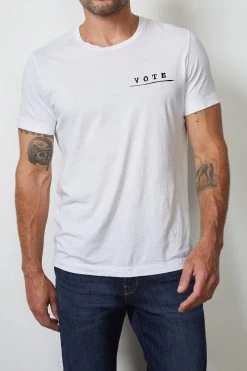 Velvet By Graham & Spencer VOTE Unisex Crew Tee Womens