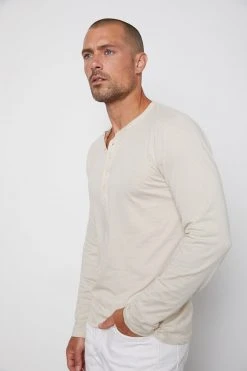 Velvet By Graham & Spencer Mens ALVARO COTTON JERSEY HENLEY