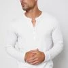 Velvet By Graham & Spencer Mens ALVARO COTTON JERSEY HENLEY