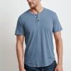 Velvet By Graham & Spencer Mens FULTON SHORT SLEEVE HENLEY