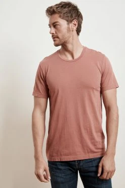 Velvet By Graham & Spencer HOWARD WHISPER CLASSIC CREW NECK TEE Mens