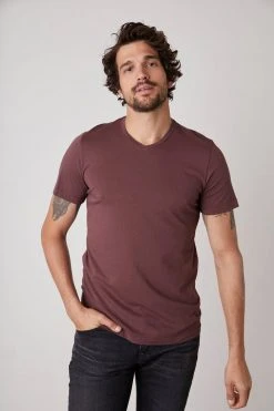 Velvet By Graham & Spencer SAMSEN WHISPER CLASSIC V-NECK TEE Mens 37 Velvet By Graham & Spencer SAMSEN WHISPER CLASSIC V-NECK TEE Mens
