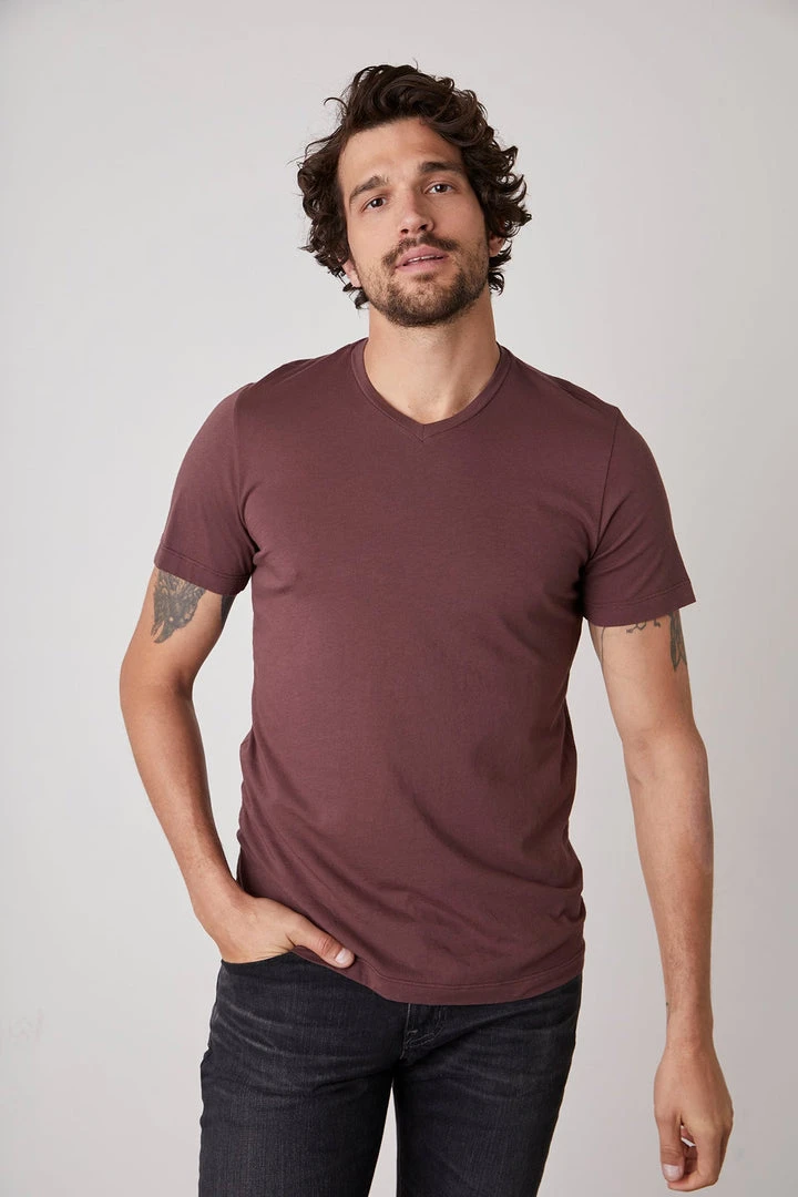 Velvet By Graham & Spencer SAMSEN WHISPER CLASSIC V-NECK TEE Mens 6 Velvet By Graham & Spencer SAMSEN WHISPER CLASSIC V-NECK TEE Mens