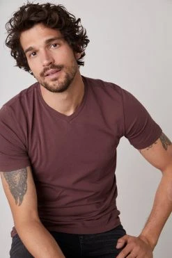 Velvet By Graham & Spencer SAMSEN WHISPER CLASSIC V-NECK TEE Mens 36 Velvet By Graham & Spencer SAMSEN WHISPER CLASSIC V-NECK TEE Mens