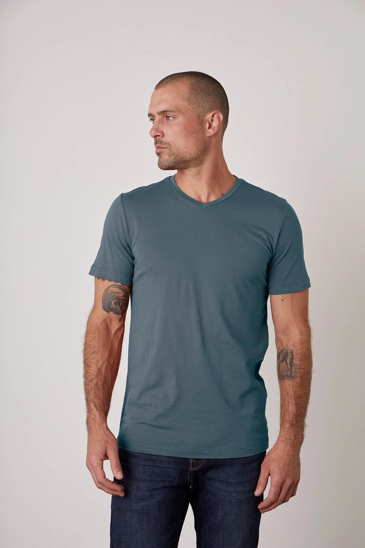 Velvet By Graham & Spencer SAMSEN WHISPER CLASSIC V-NECK TEE Mens 23 Velvet By Graham & Spencer SAMSEN WHISPER CLASSIC V-NECK TEE Mens
