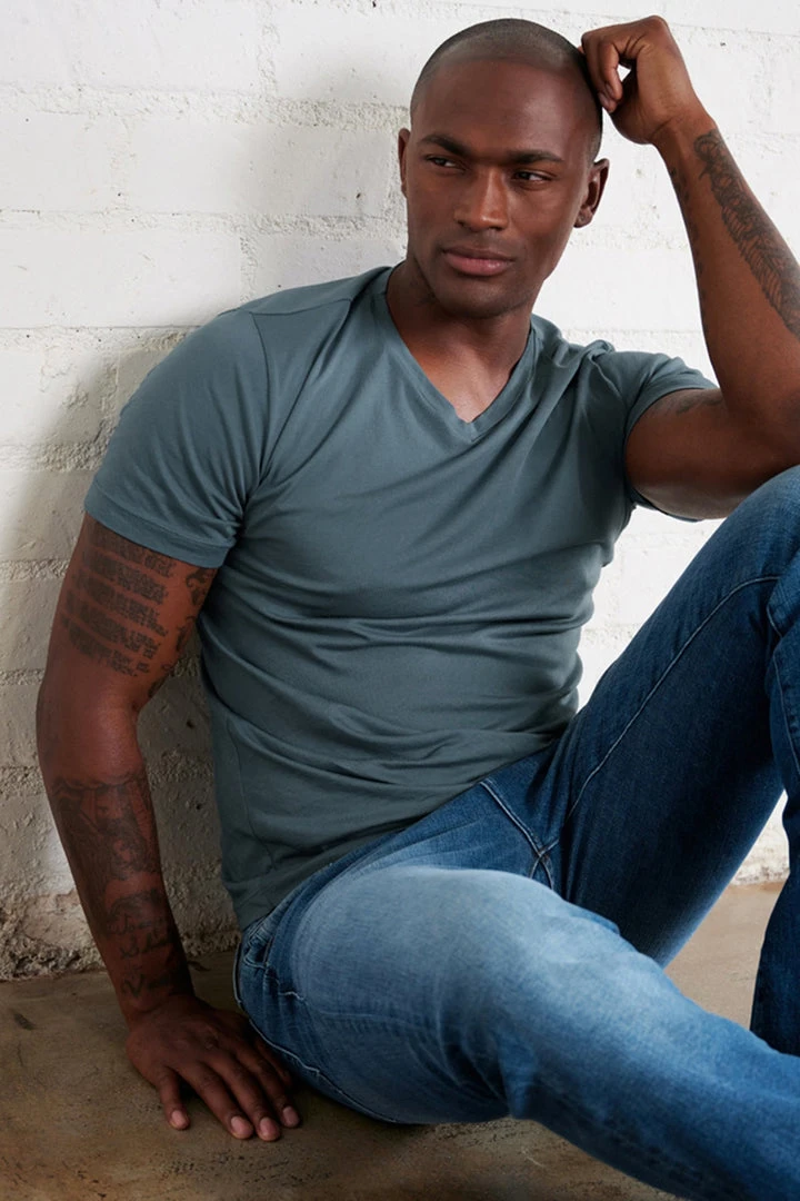 Velvet By Graham & Spencer SAMSEN WHISPER CLASSIC V-NECK TEE Mens 27 Velvet By Graham & Spencer SAMSEN WHISPER CLASSIC V-NECK TEE Mens