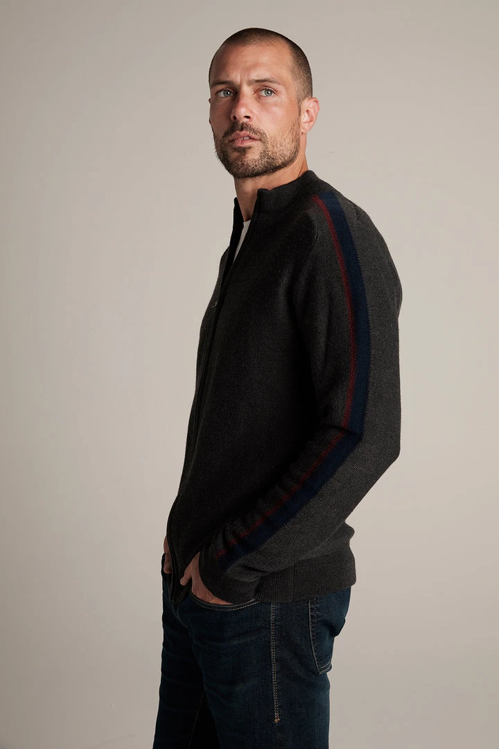 Velvet By Graham & Spencer Mens CRANE WOOL BLEND ZIP UP CARDIGAN 2 Velvet By Graham & Spencer Mens CRANE WOOL BLEND ZIP UP CARDIGAN