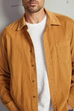 Velvet By Graham & Spencer Mens CAREY CORDUROY BUTTON-UP SHIRT