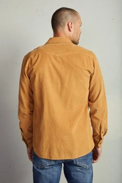 Velvet By Graham & Spencer Mens CAREY CORDUROY BUTTON-UP SHIRT