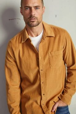 Velvet By Graham & Spencer Mens CAREY CORDUROY BUTTON-UP SHIRT