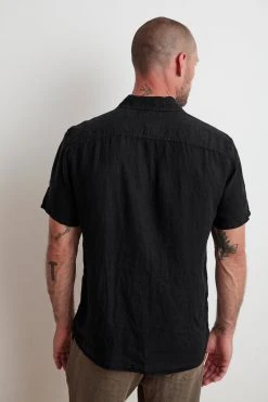 Velvet By Graham & Spencer MACKIE LINEN BUTTON-UP SHIRT