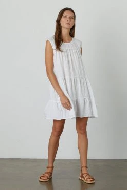 Velvet By Graham & Spencer ADDIE LINEN TANK DRESS