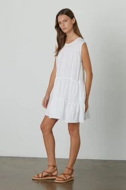 Velvet By Graham & Spencer ADDIE LINEN TANK DRESS