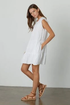 Velvet By Graham & Spencer ADDIE LINEN TANK DRESS