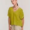 Velvet By Graham & Spencer Womens ADLEY LINEN TOP