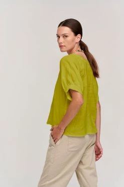 Velvet By Graham & Spencer Womens ADLEY LINEN TOP