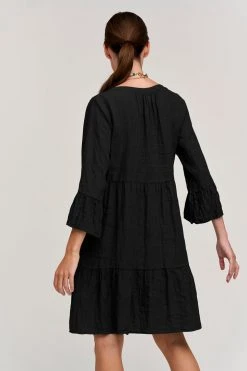 Velvet By Graham & Spencer Womens AURORA LINEN TIERED DRESS