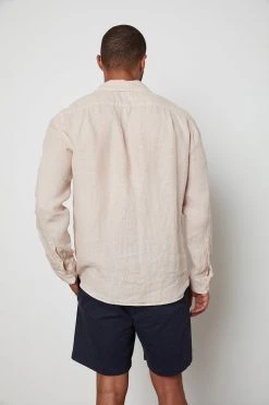 Velvet By Graham & Spencer BENTON LINEN BUTTON-UP SHIRT