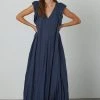 Velvet By Graham & Spencer Womens CACEY LINEN SWING DRESS