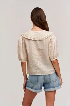 Velvet By Graham & Spencer CARAH LINEN BLOUSE