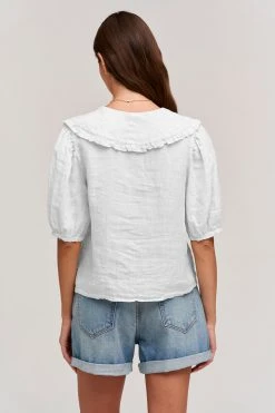Velvet By Graham & Spencer CARAH LINEN BLOUSE