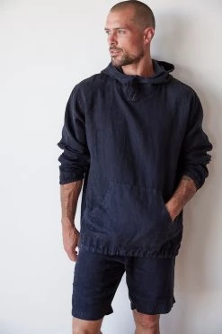 Velvet By Graham & Spencer DEACON LINEN HOODIE