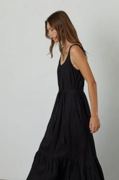 Velvet By Graham & Spencer ELARA LINEN TANK DRESS Womens