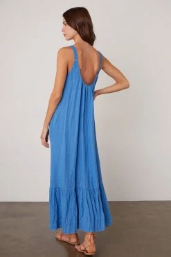 Velvet By Graham & Spencer ELARA LINEN TANK DRESS Womens