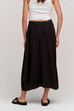 Velvet By Graham & Spencer FAE LINEN A-LINE SKIRT
