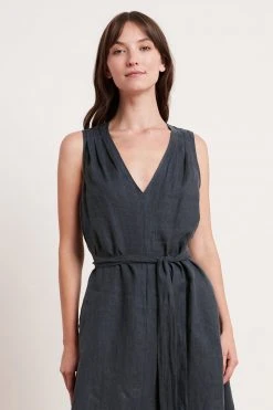 Velvet By Graham & Spencer HARMONY LINEN DRESS 22 Velvet By Graham & Spencer HARMONY LINEN DRESS