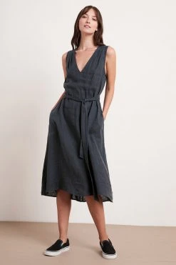 Velvet By Graham & Spencer HARMONY LINEN DRESS 21 Velvet By Graham & Spencer HARMONY LINEN DRESS