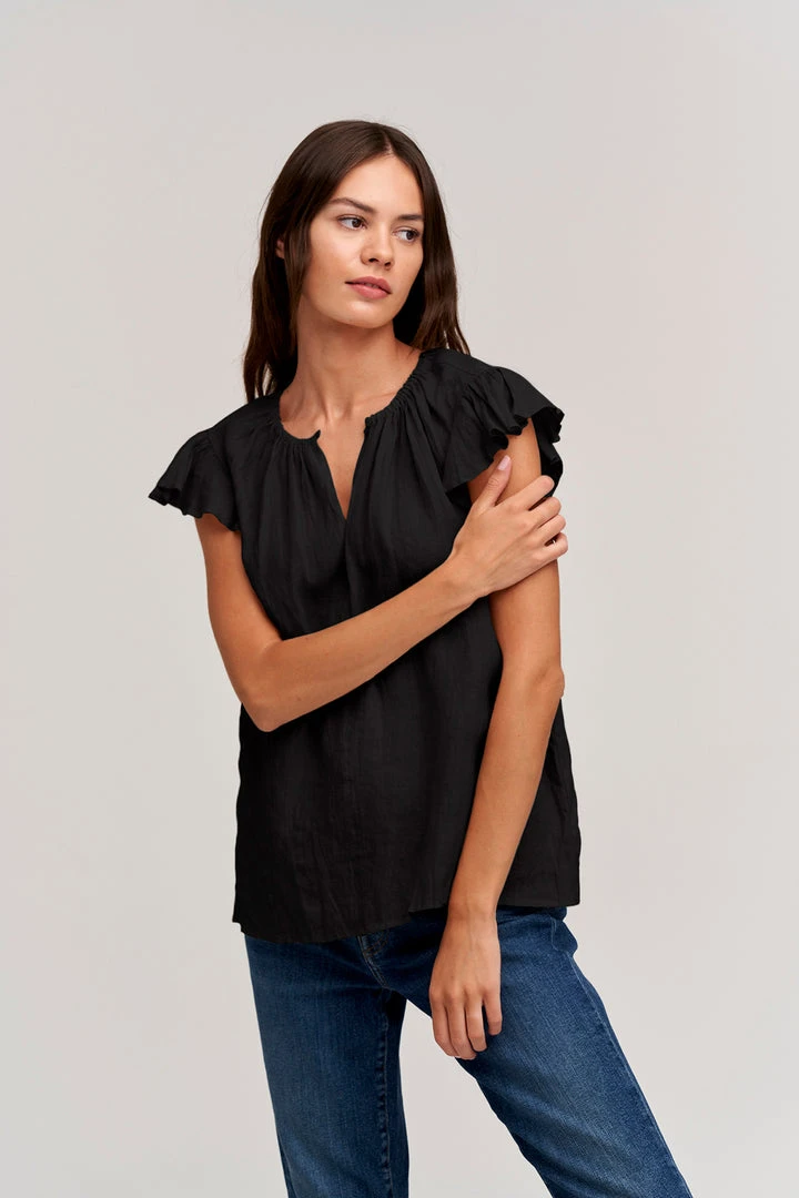 Velvet By Graham & Spencer IRENE LINEN TOP Womens 5 Velvet By Graham & Spencer IRENE LINEN TOP Womens