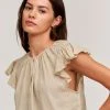 Velvet By Graham & Spencer IRENE LINEN TOP Womens