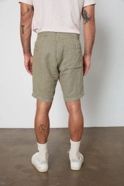 Velvet By Graham & Spencer JONATHAN LINEN DRAWSTRING SHORT