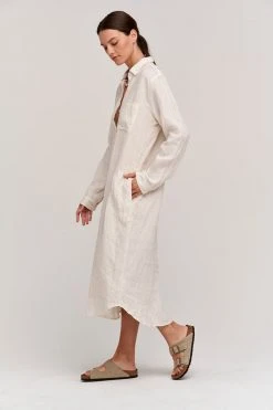 Velvet By Graham & Spencer Womens JORA LINEN BUTTON-UP DRESS 41 Velvet By Graham & Spencer Womens JORA LINEN BUTTON-UP DRESS