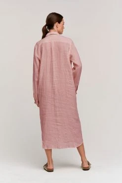 Velvet By Graham & Spencer Womens JORA LINEN BUTTON-UP DRESS 54 Velvet By Graham & Spencer Womens JORA LINEN BUTTON-UP DRESS