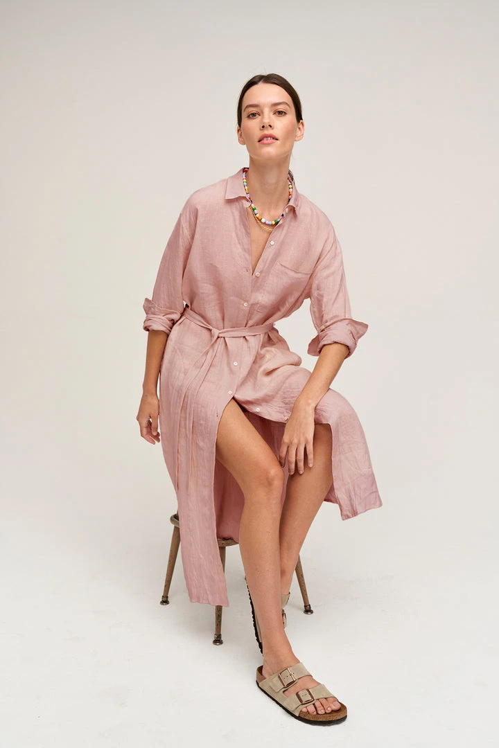 Velvet By Graham & Spencer Womens JORA LINEN BUTTON-UP DRESS 20 Velvet By Graham & Spencer Womens JORA LINEN BUTTON-UP DRESS