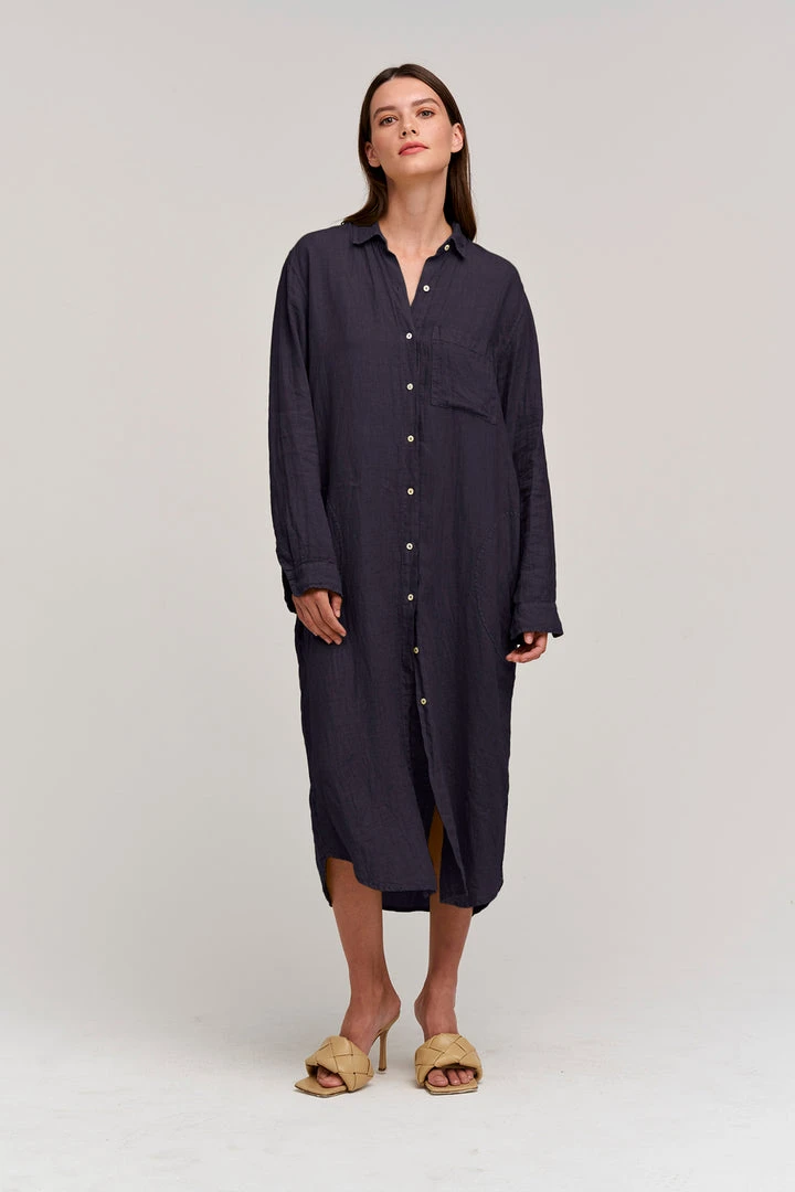 Velvet By Graham & Spencer Womens JORA LINEN BUTTON-UP DRESS 24 Velvet By Graham & Spencer Womens JORA LINEN BUTTON-UP DRESS