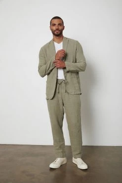 Velvet By Graham & Spencer JOSHUA LINEN BLAZER Mens