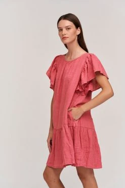 Velvet By Graham & Spencer KASSIDY LINEN DRESS
